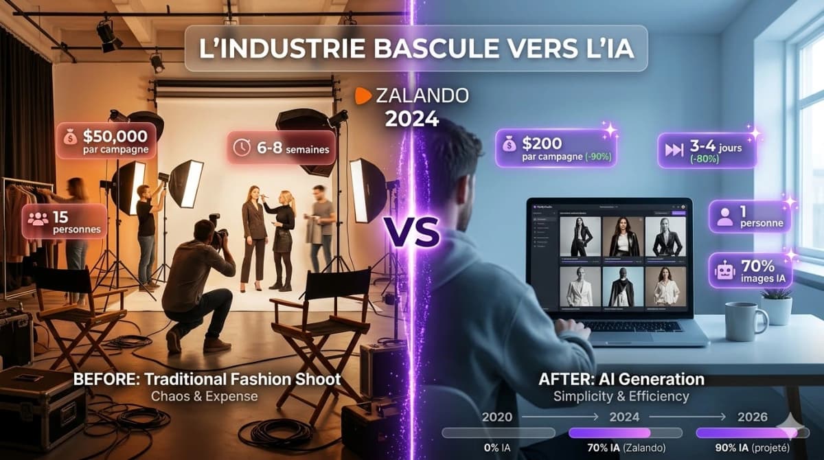Studiu de caz Zalando: reducere de 90% a costurilor foto datorită AI