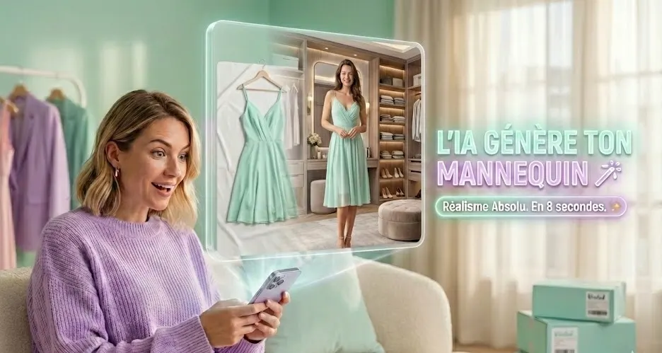 Onze AI creëert je virtueel model